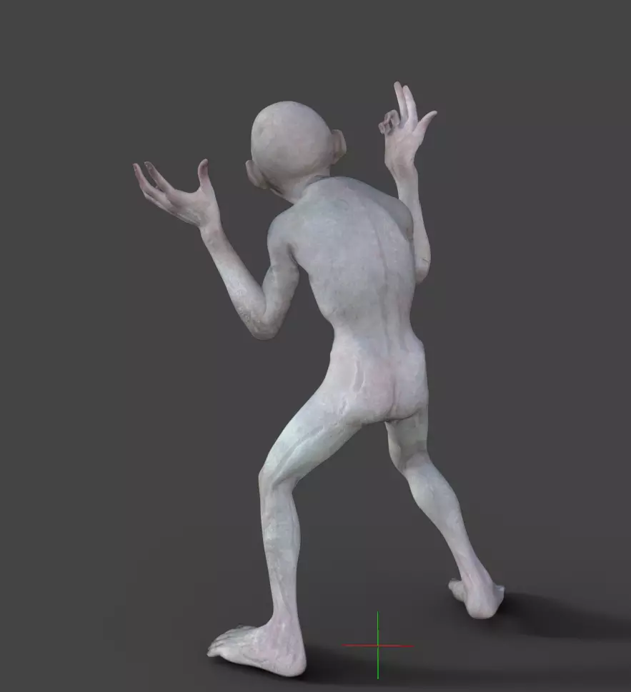 Gollum Smeagol 3D print model_2