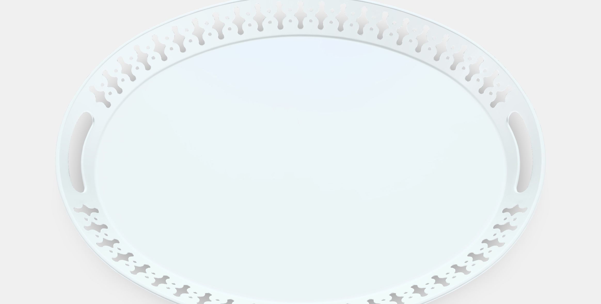 ROMANTISK Tablett Low-poly 3D model_4