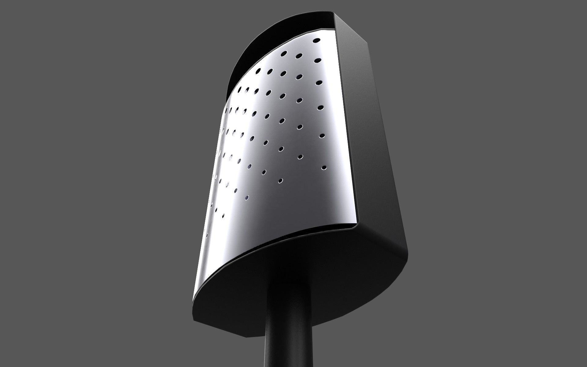 Litter bin Low-poly 3D model_3