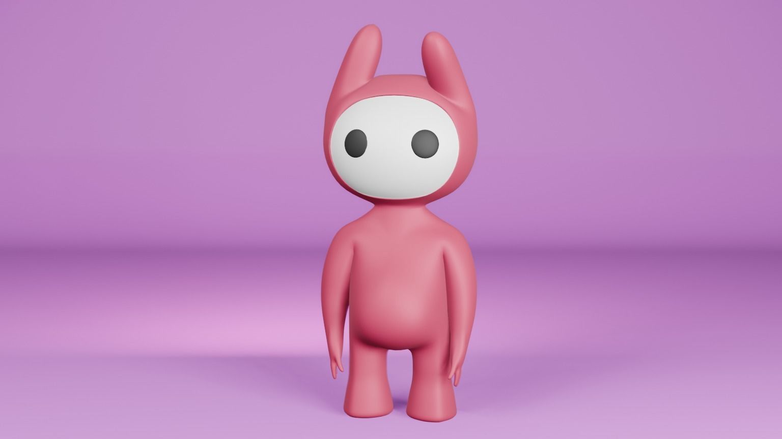 Mascot Character 3D Model Low-poly 3D model_7