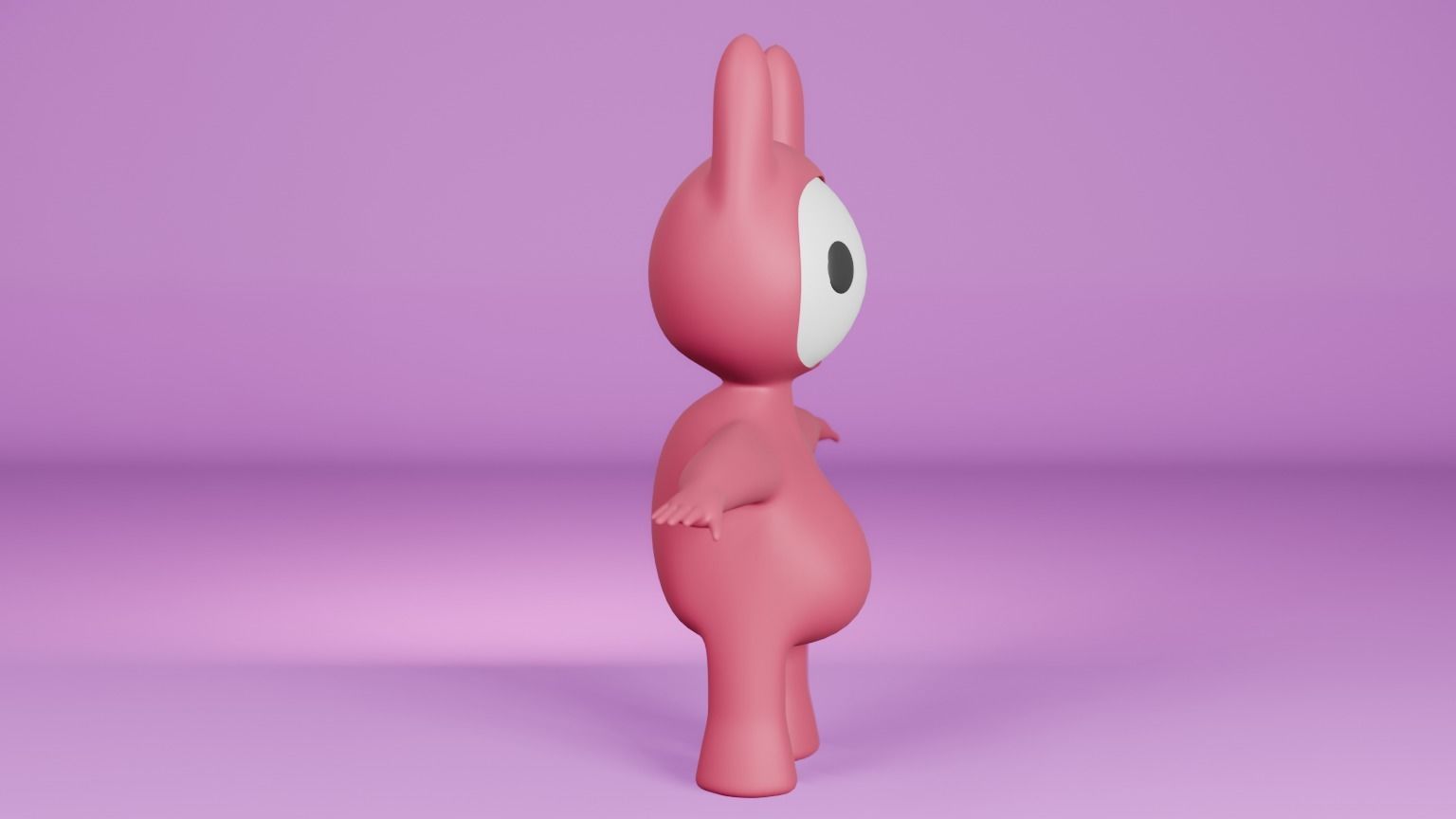 Mascot Character 3D Model Low-poly 3D model_15