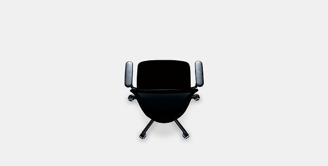 FLINTAN swivel chair with armrests 3D model