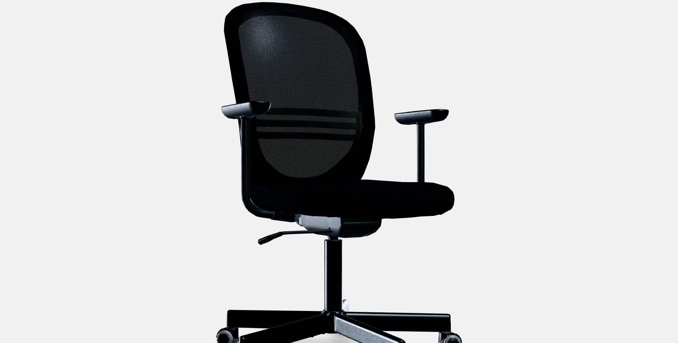 FLINTAN swivel chair with armrests 3D model_10