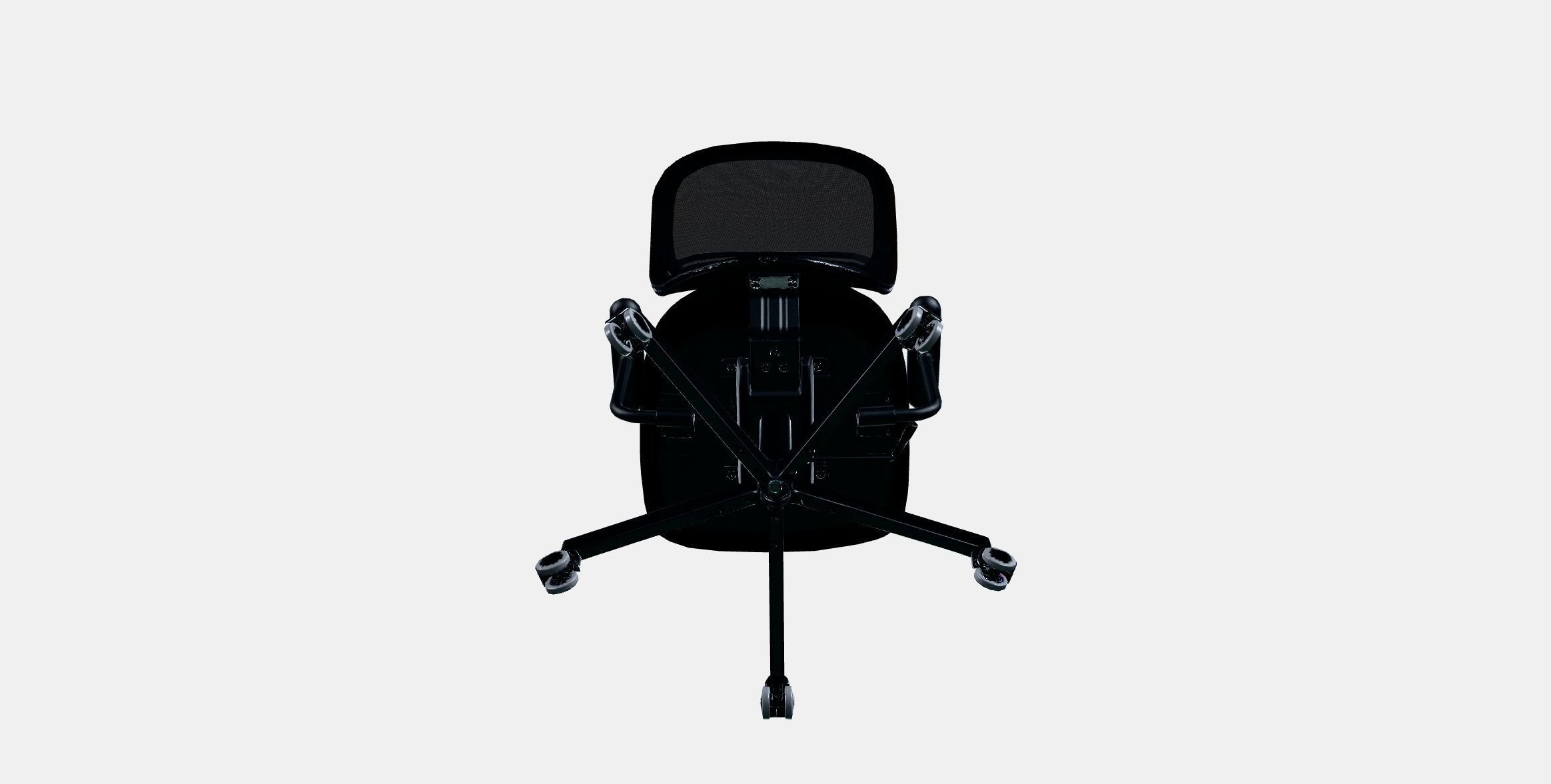FLINTAN swivel chair with armrests 3D model_6