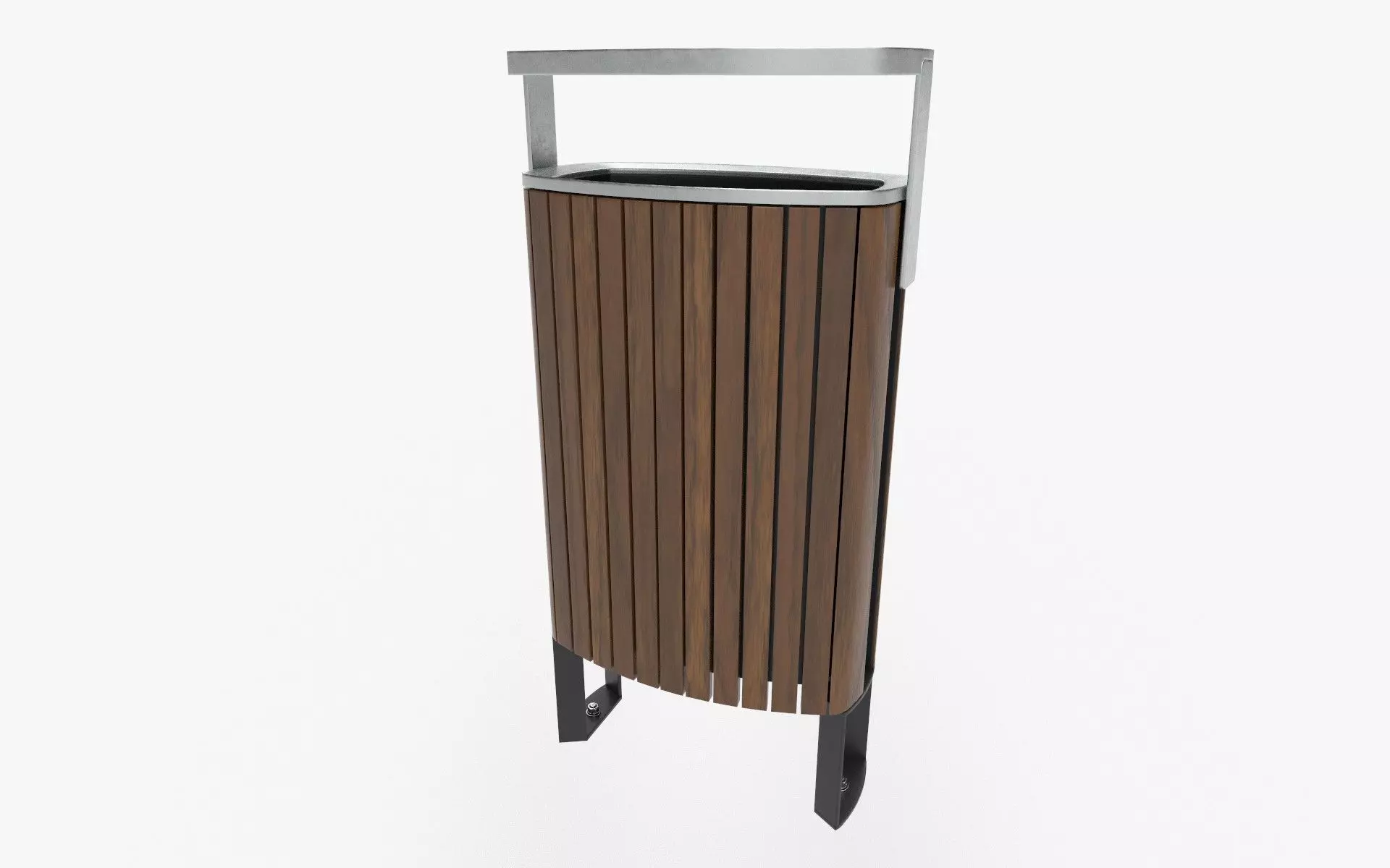 Litter bin Low-poly 3D model