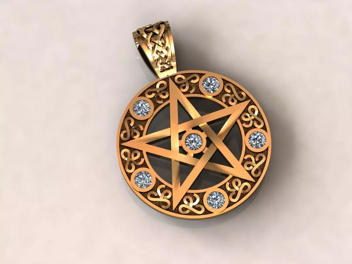 Star pendant 20 3D print model