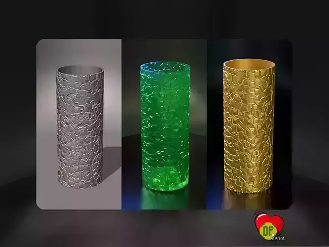 Vase - Voronoi Upright - VR - 3D print model