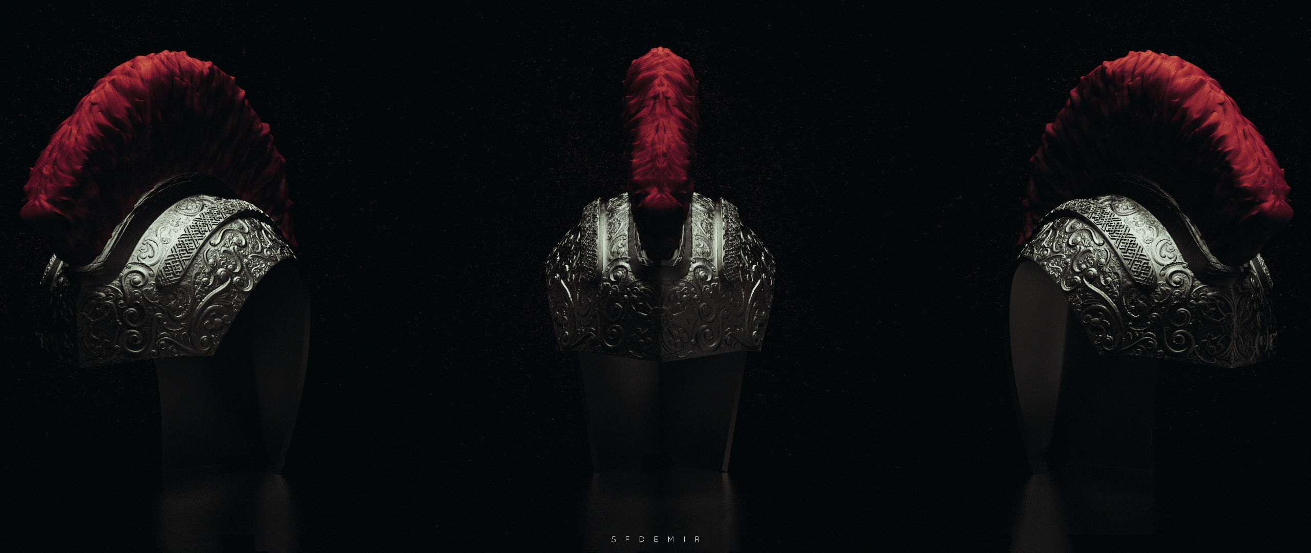 Roman Helmet 3D Model 3D model_3