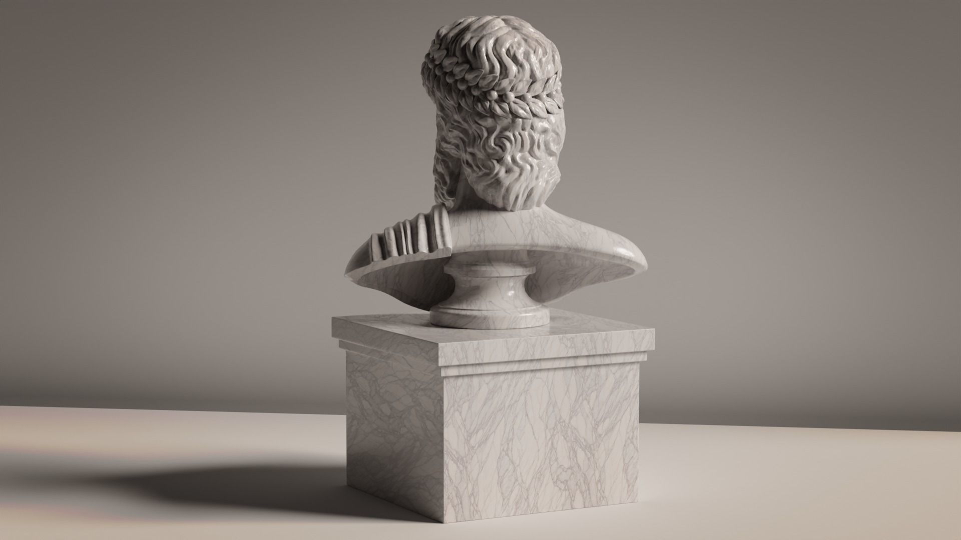 Zeus Bust 3D print model_2