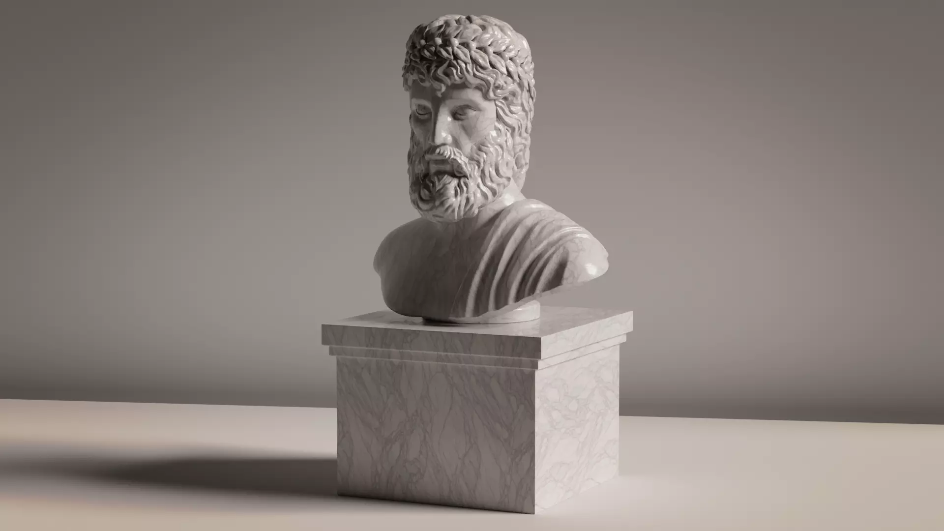 Zeus Bust 3D print model_0