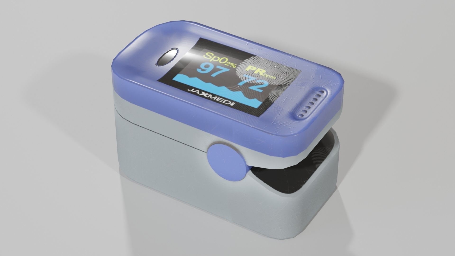 Pulse Oximeter Low-poly 3D model_4