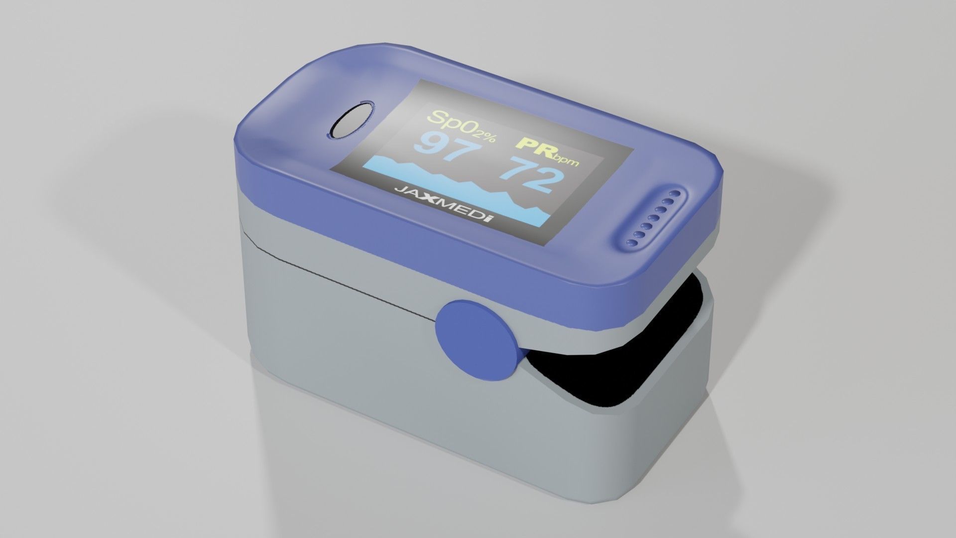 Pulse Oximeter Low-poly 3D model_5