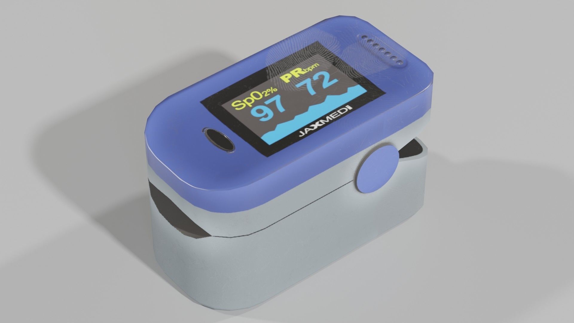 Pulse Oximeter Low-poly 3D model_6