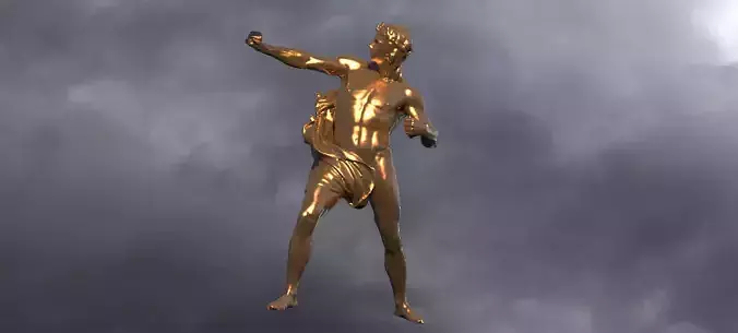 Apollo storm sculpture  3D model
