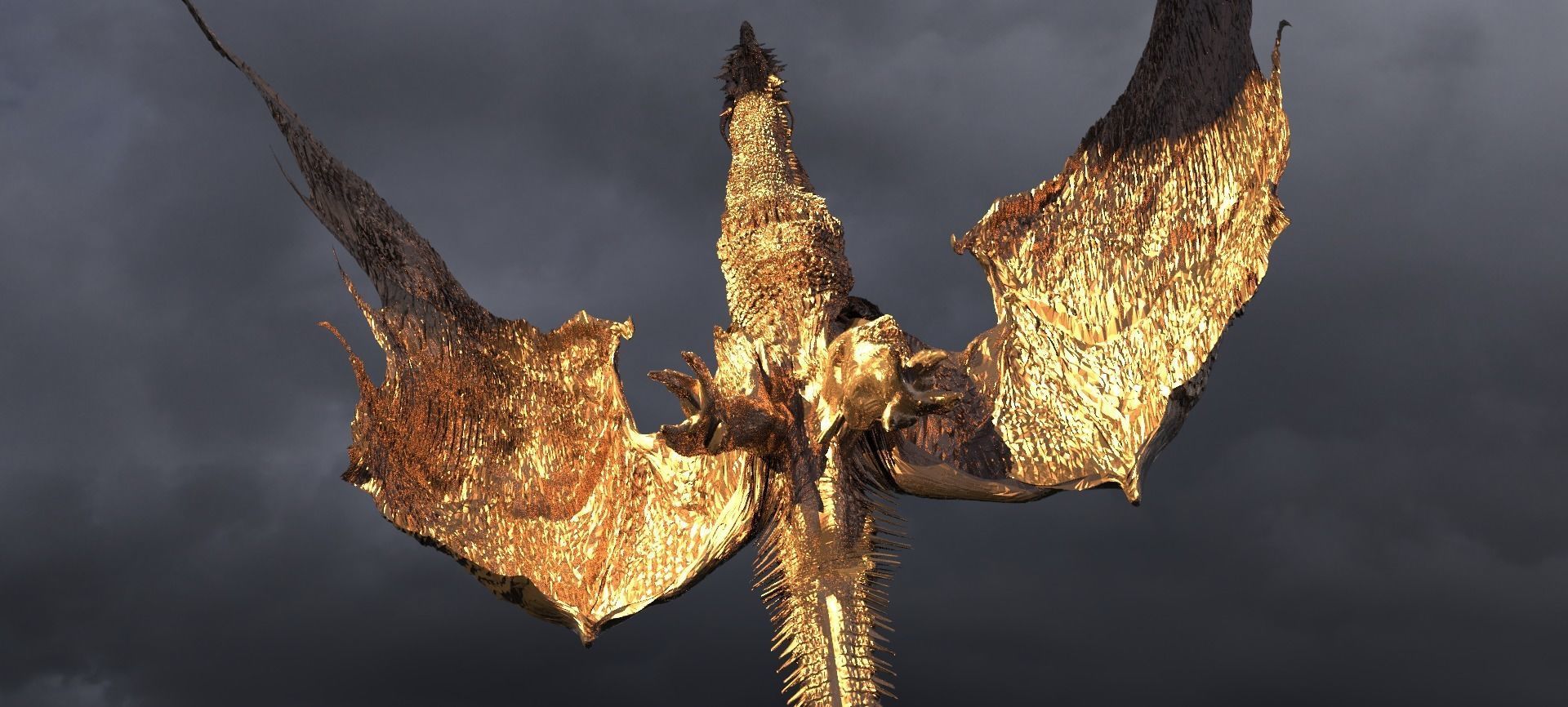 Dragon Rider Sculpture 3D model_6