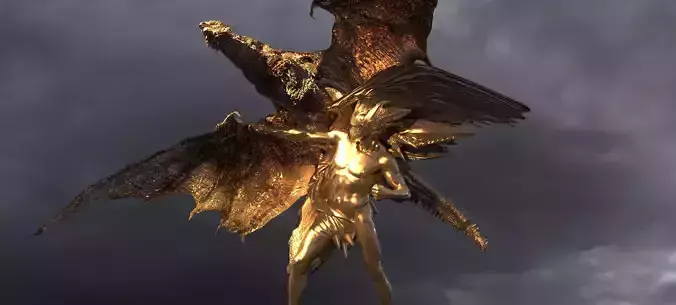 Dragon Rider Sculpture