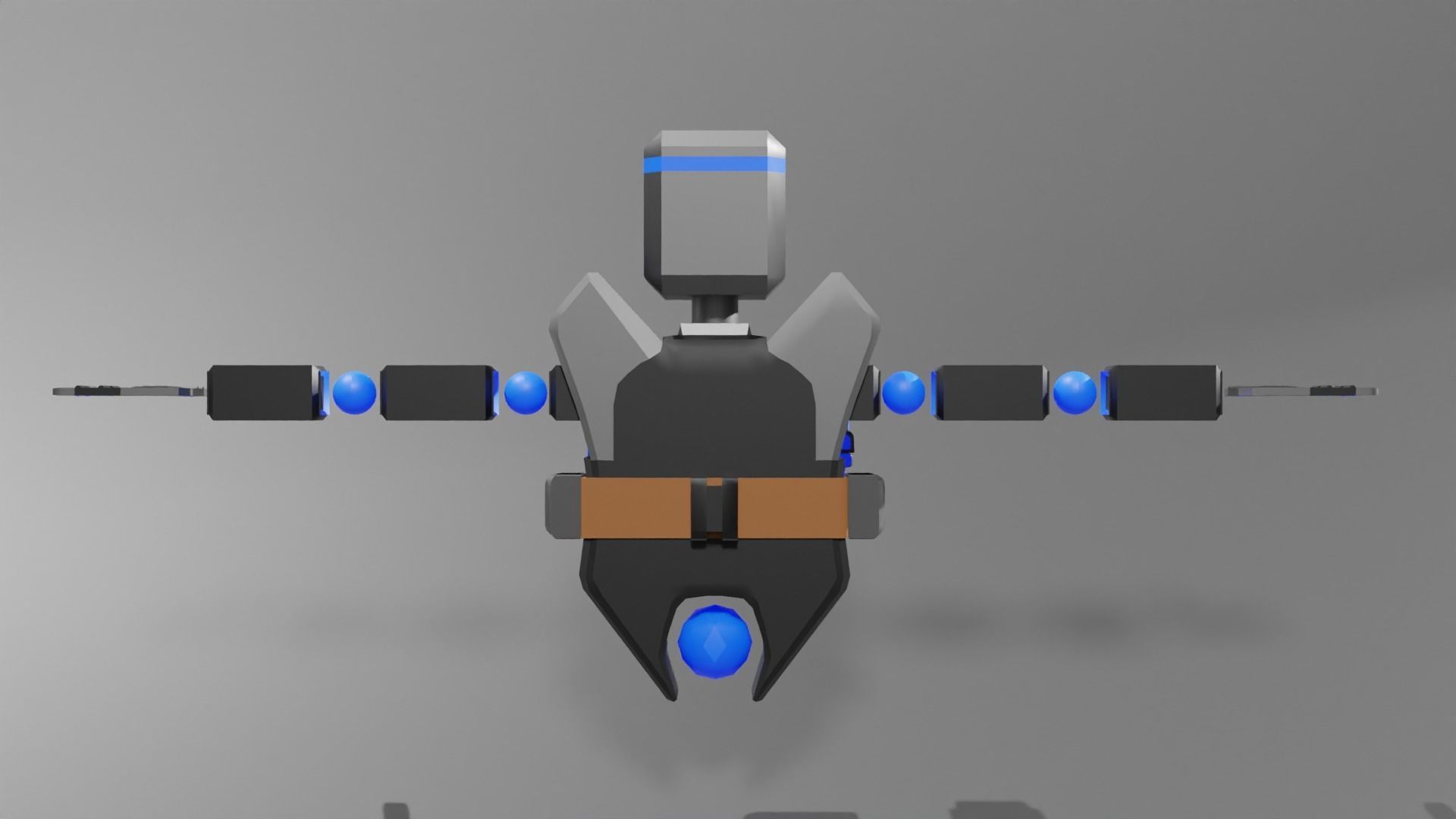 Repair Robot  Low-poly 3D model_6