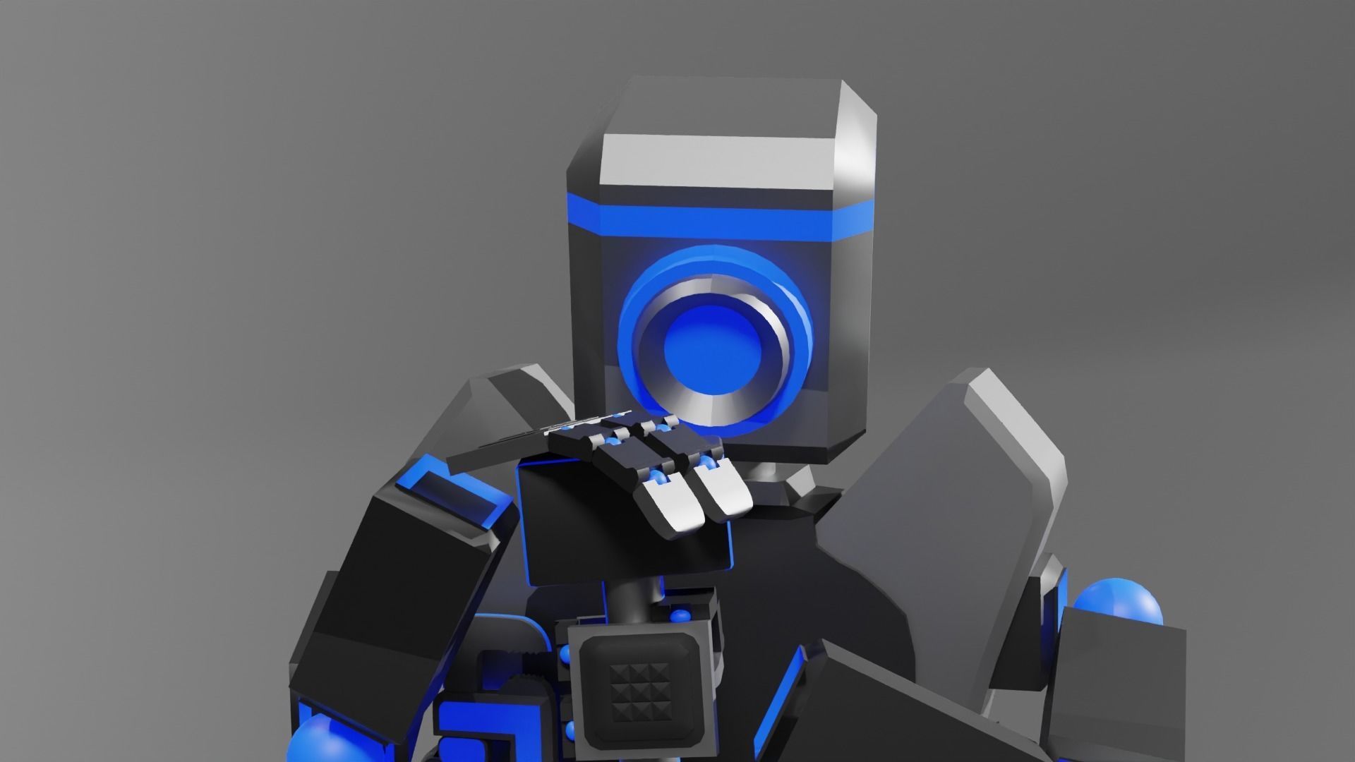 Repair Robot  Low-poly 3D model_2