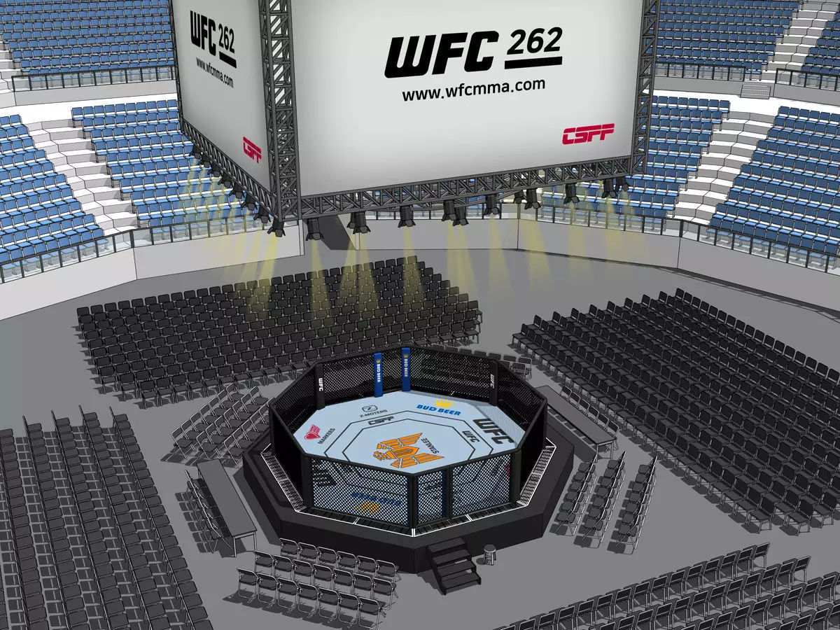 MMA boxing stadium and GYM 3D model