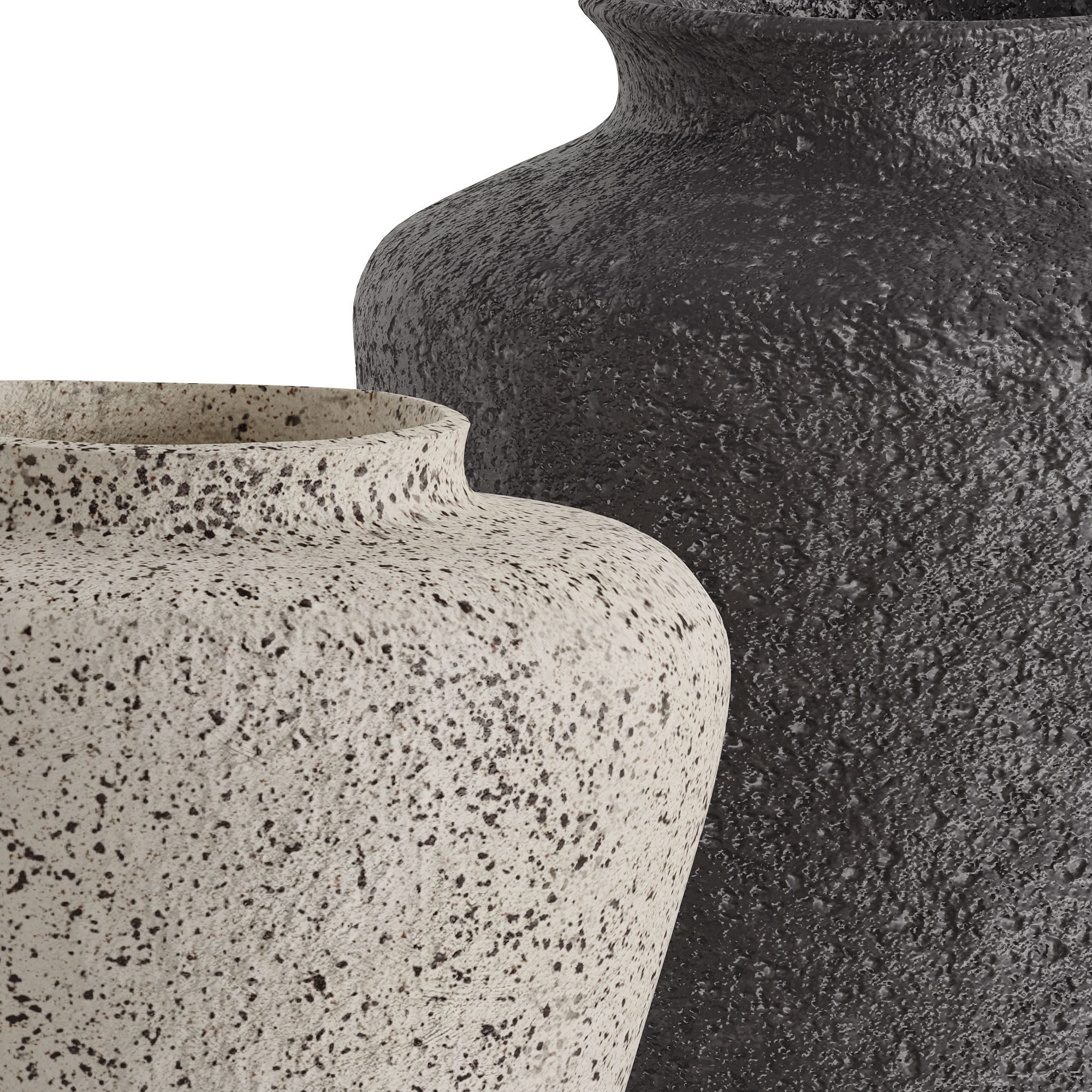 Poe Volcanic Glaze Vases 3D model_3