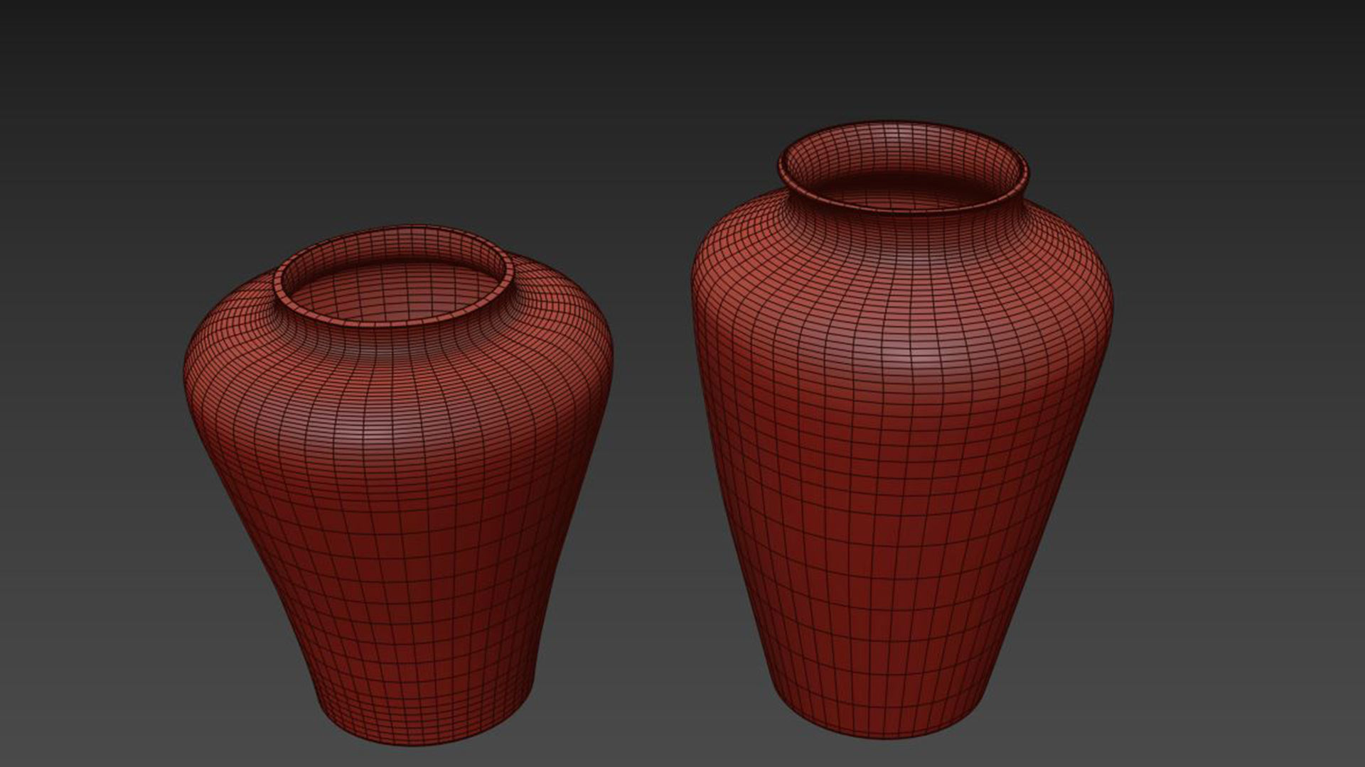 Poe Volcanic Glaze Vases 3D model_7