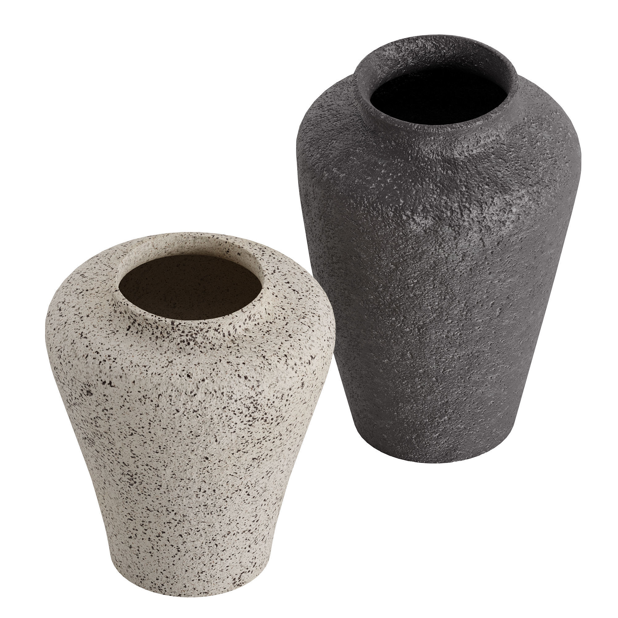 Poe Volcanic Glaze Vases 3D model_2
