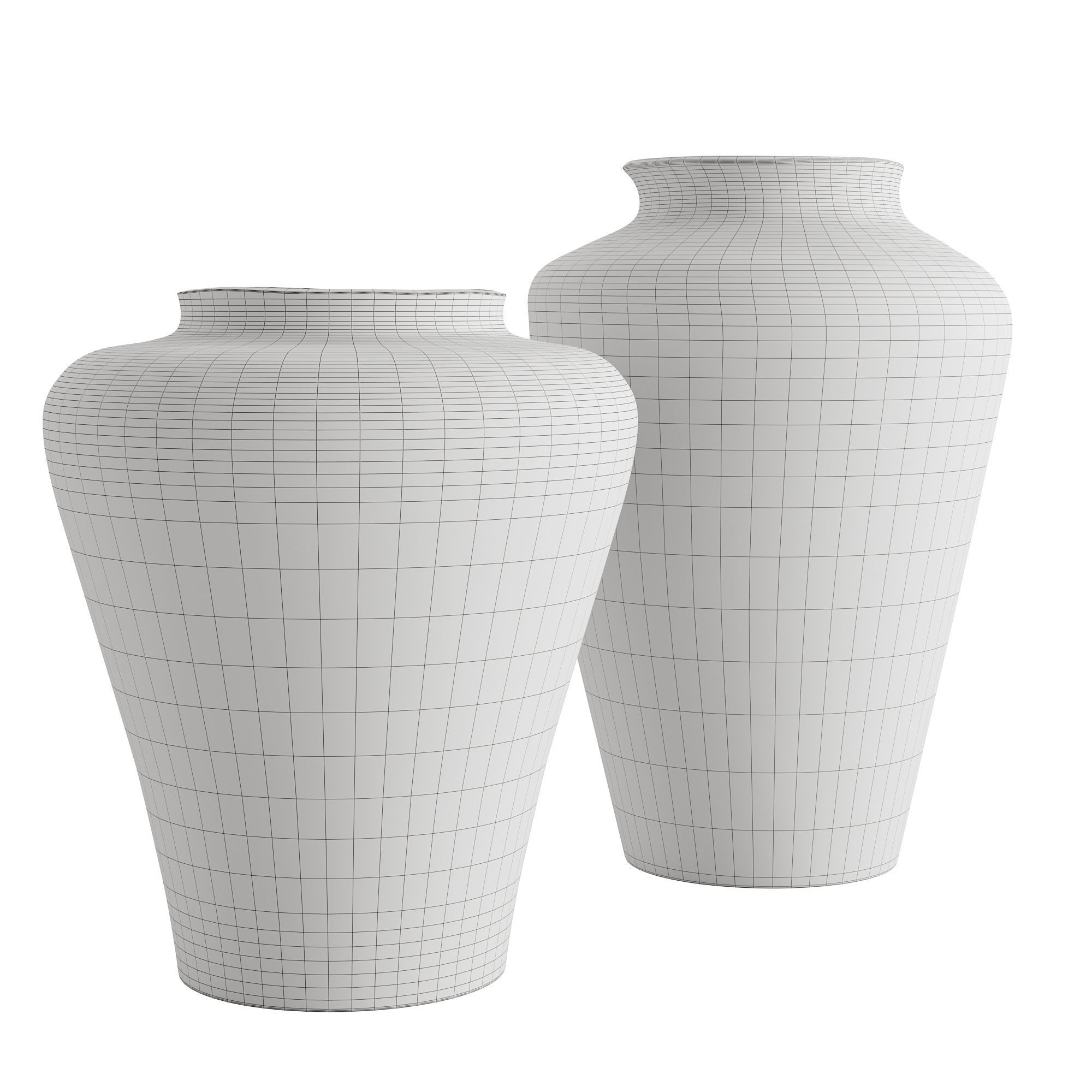 Poe Volcanic Glaze Vases 3D model_1