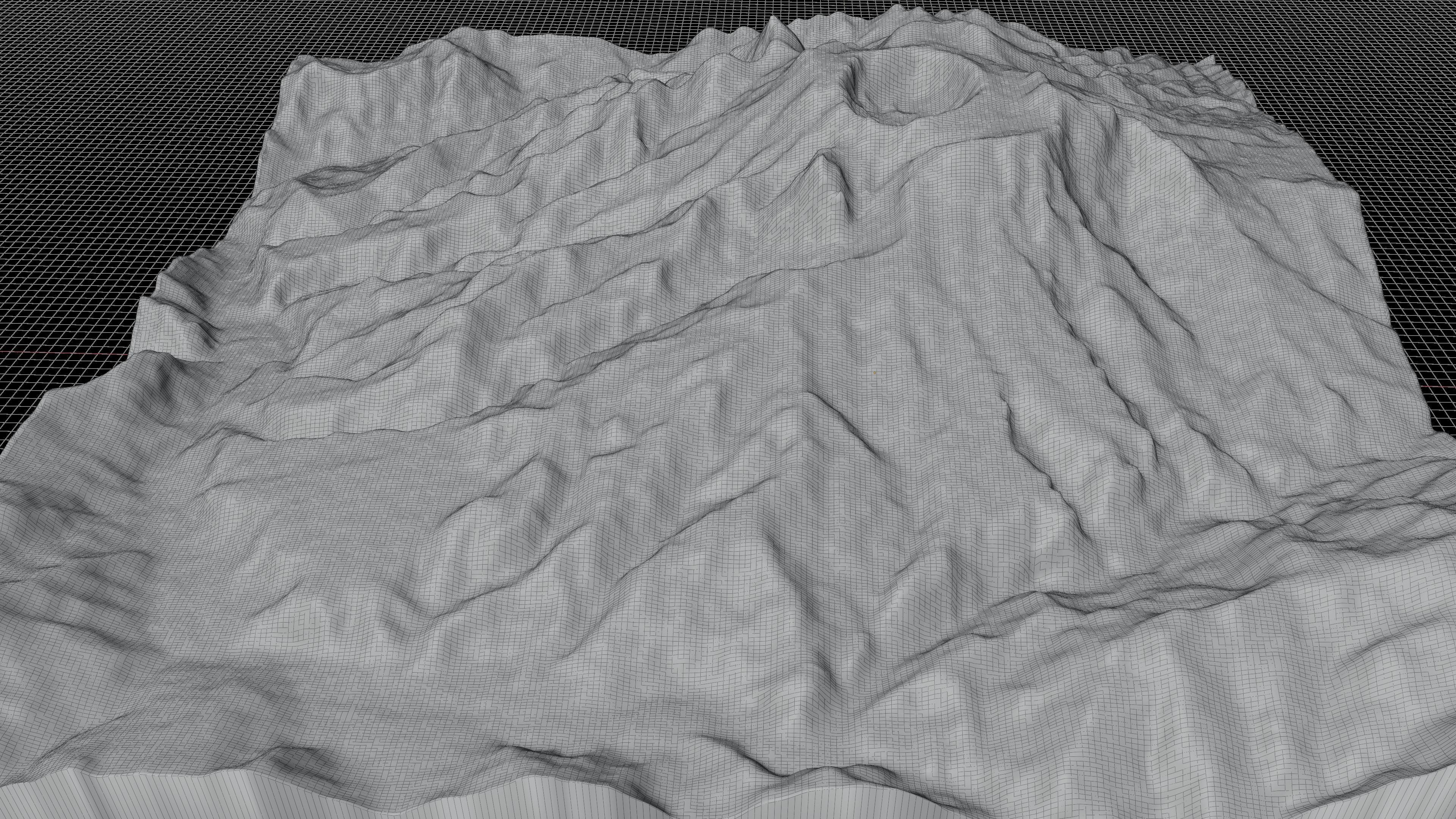 El Chichon Volcano 3d model terrain Low-poly 3D model_11