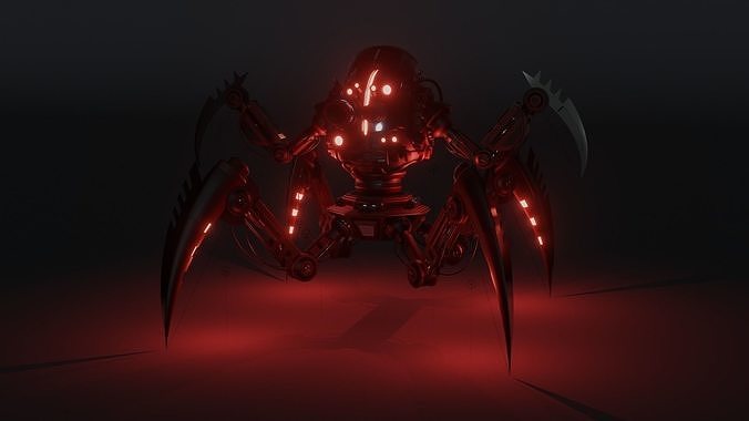 Sci Fi Spider Robot Free 3D model