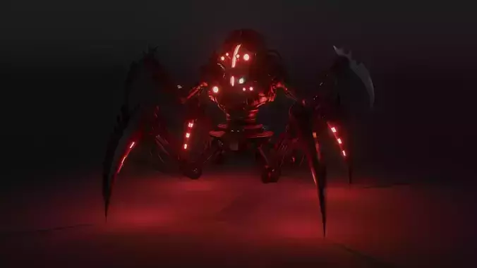 Sci Fi Spider Robot Free 3D model Sci Fi Spider Robot Free 3D model