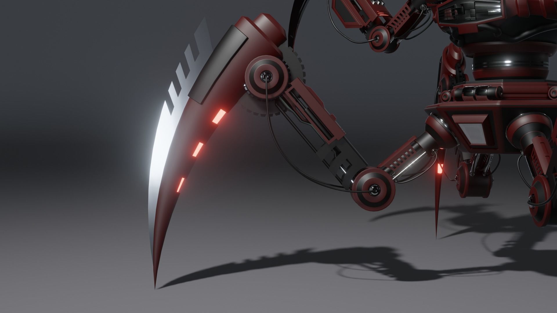 Sci Fi Spider Robot Free 3D model_5