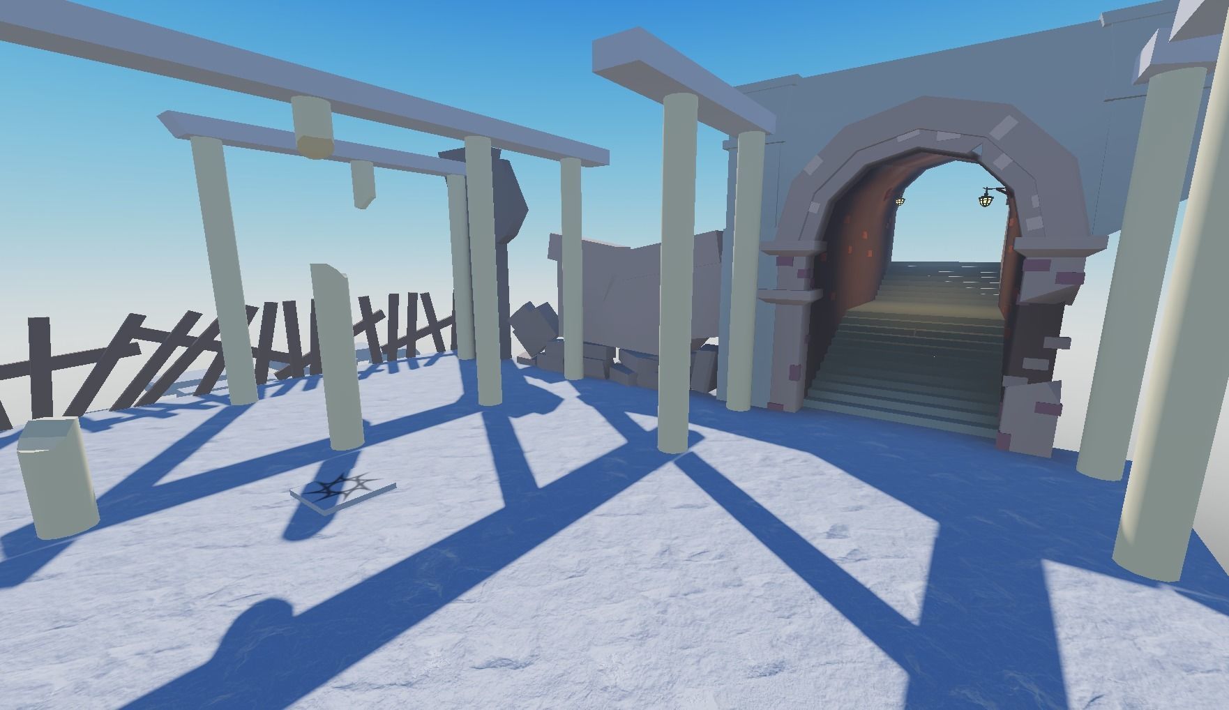 Roblox Map Relic Church Bridge Low-poly 3D model_5
