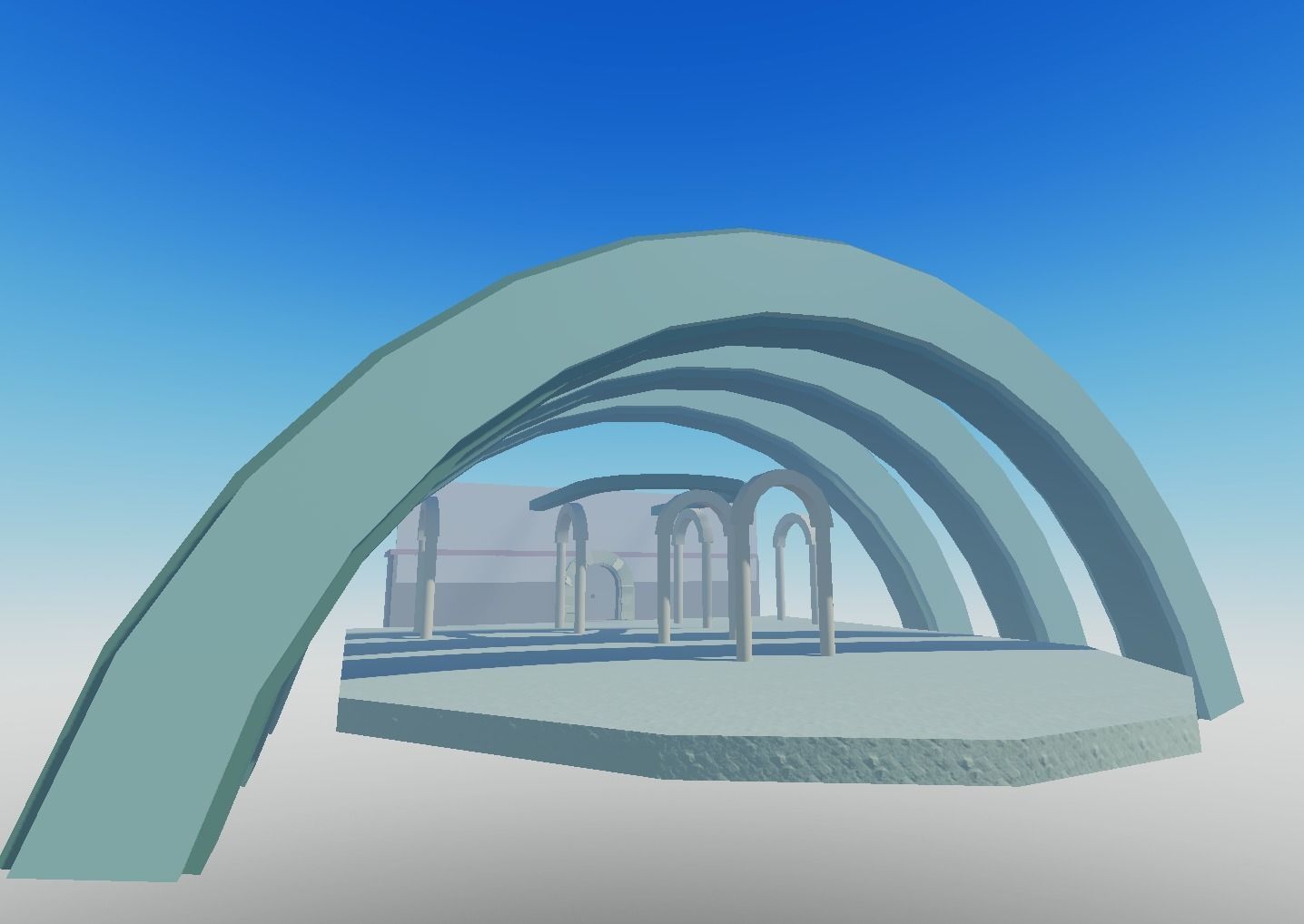 Roblox Map Relic Church Bridge Low-poly 3D model_3