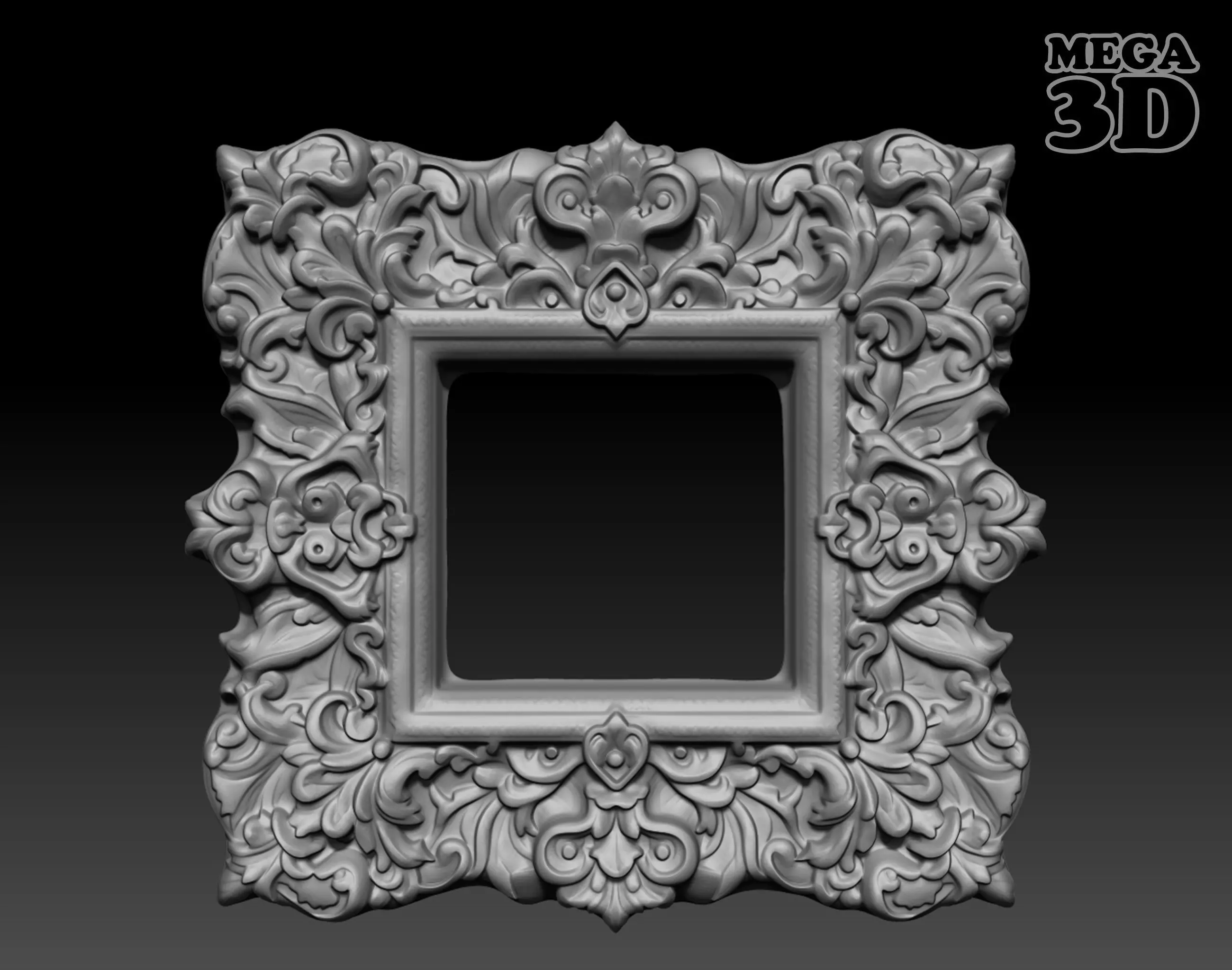 Bas relief Frame 240506 12 3D print model_0