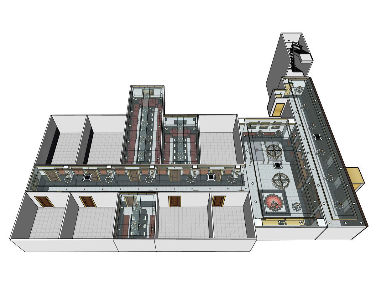 high-quality hostess bar Karaoke room 3D model_14