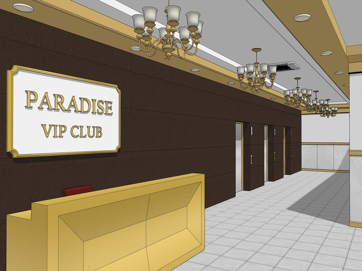 high-quality hostess bar Karaoke room 3D model_7
