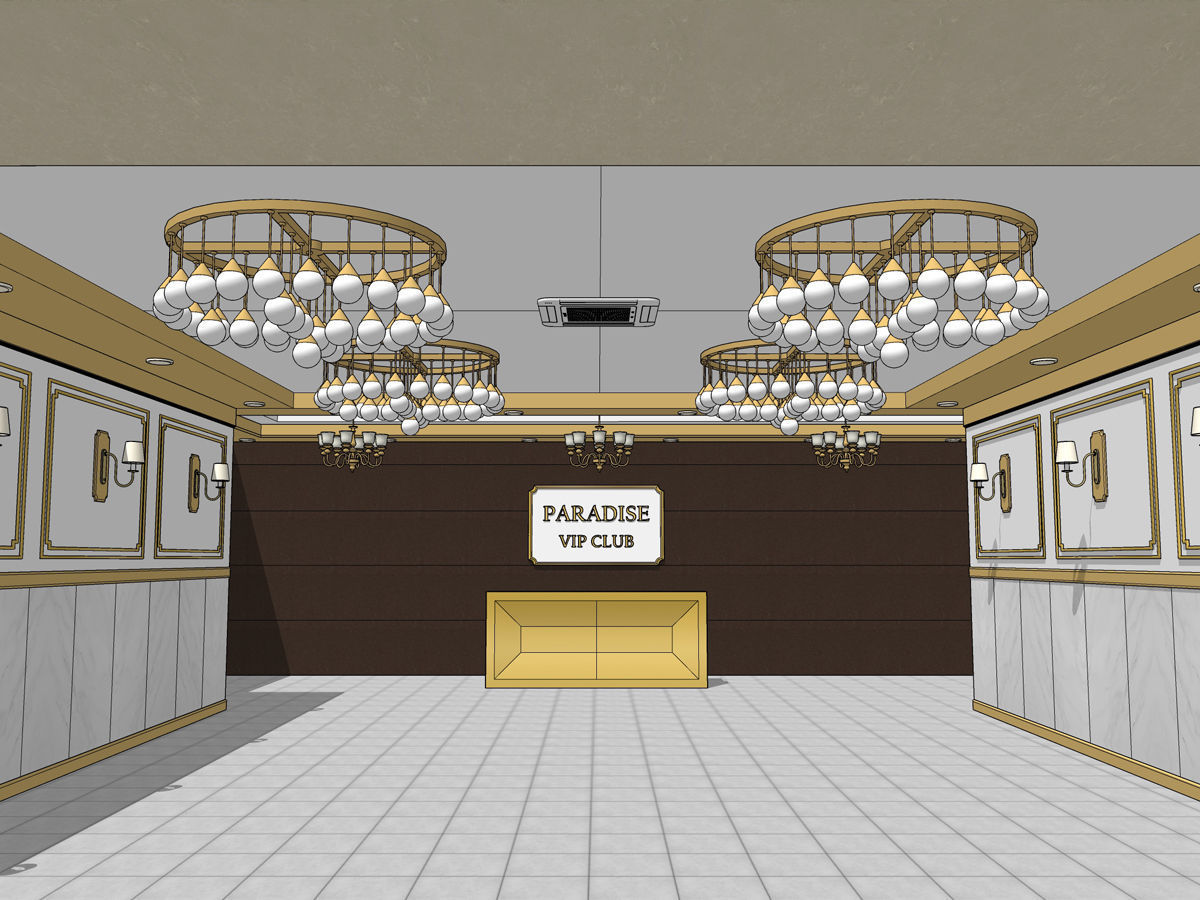 high-quality hostess bar Karaoke room 3D model_8