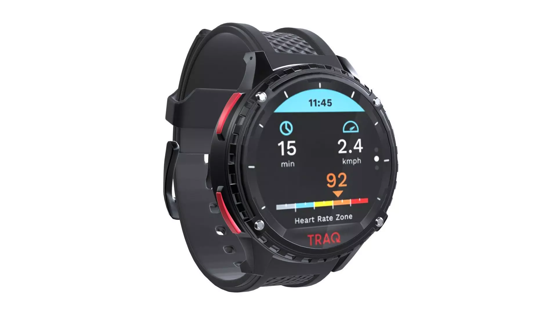 Titan TraQ Triathlon - Red Low-poly 3D model_0