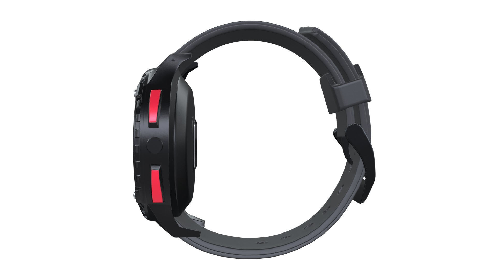 Titan TraQ Triathlon - Red Low-poly 3D model_4