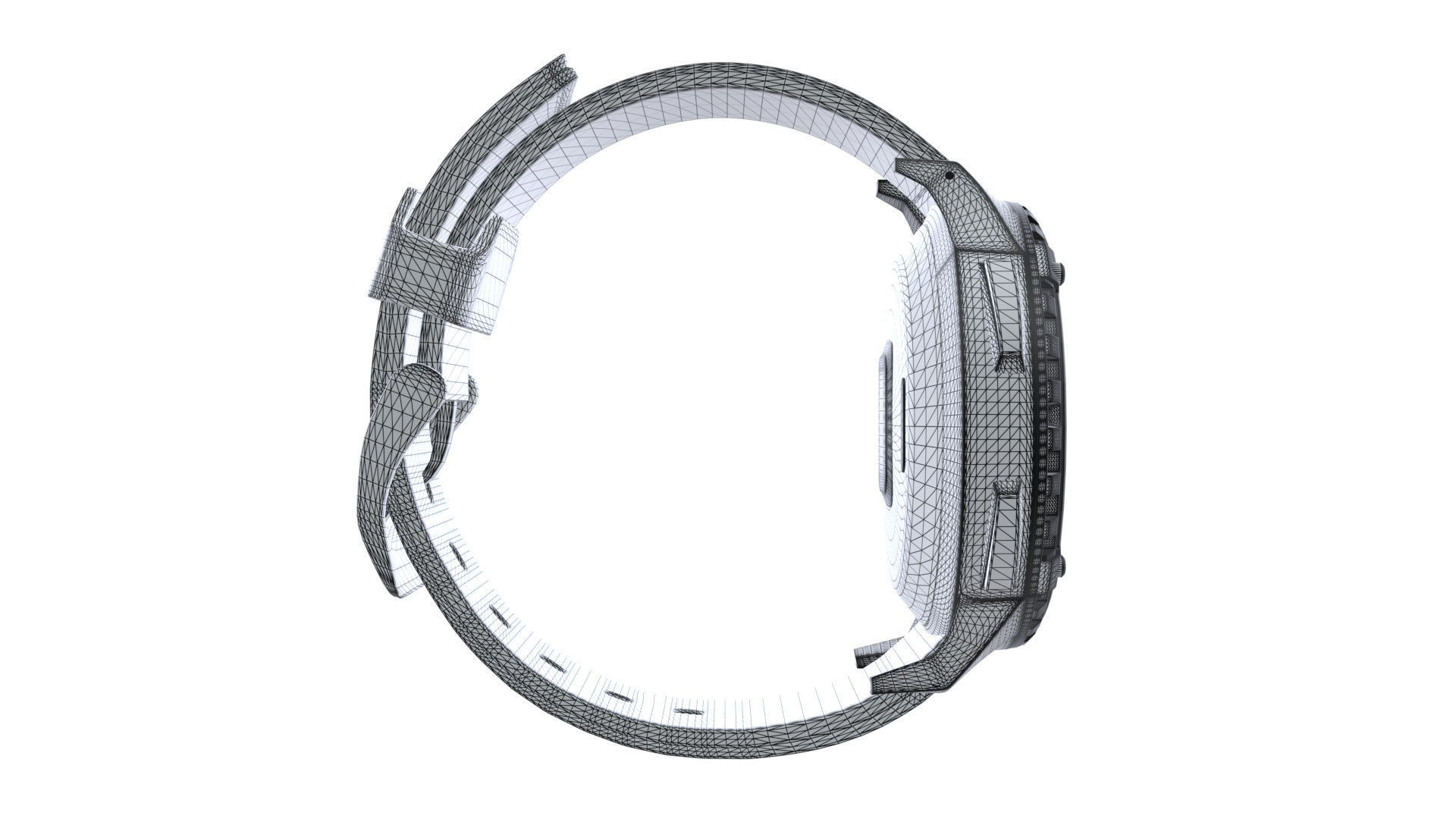 Titan TraQ Triathlon - Red Low-poly 3D model_7