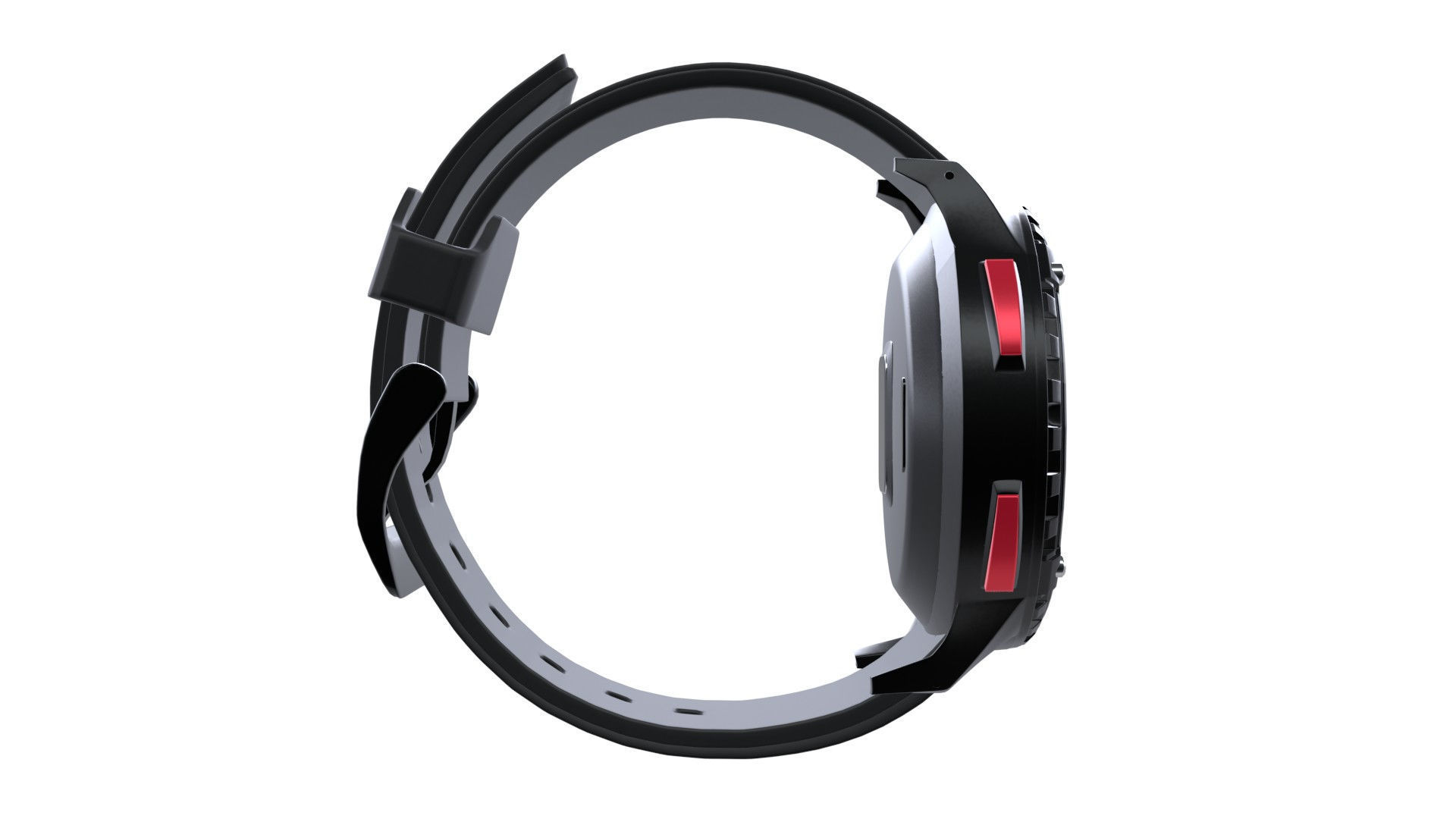 Titan TraQ Triathlon - Red Low-poly 3D model_3