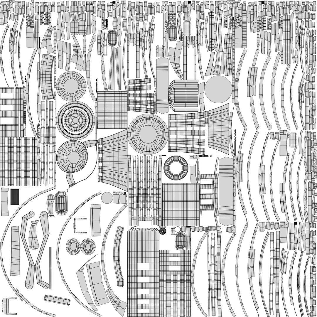 Titan TraQ Lite - Yellow Low-poly 3D model_10