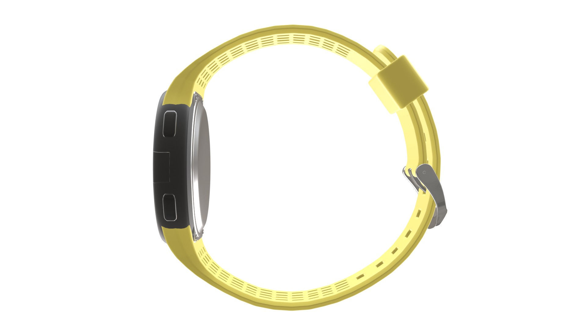 Titan TraQ Lite - Yellow Low-poly 3D model_4