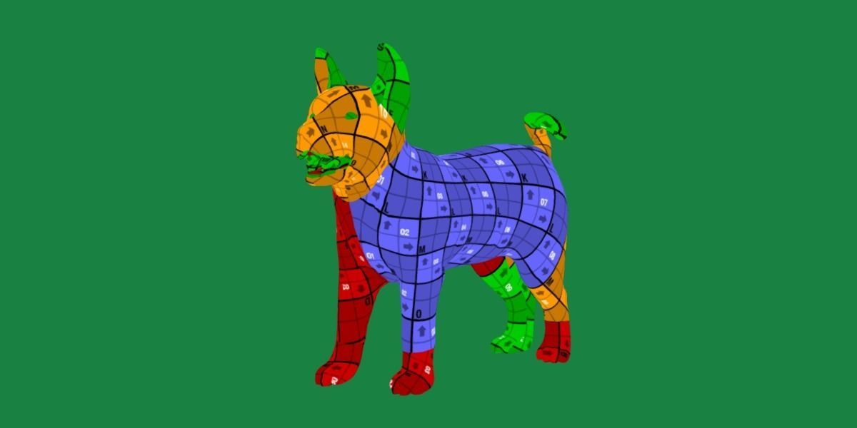 Basenji Puppy Dog Low-poly 3D model_10