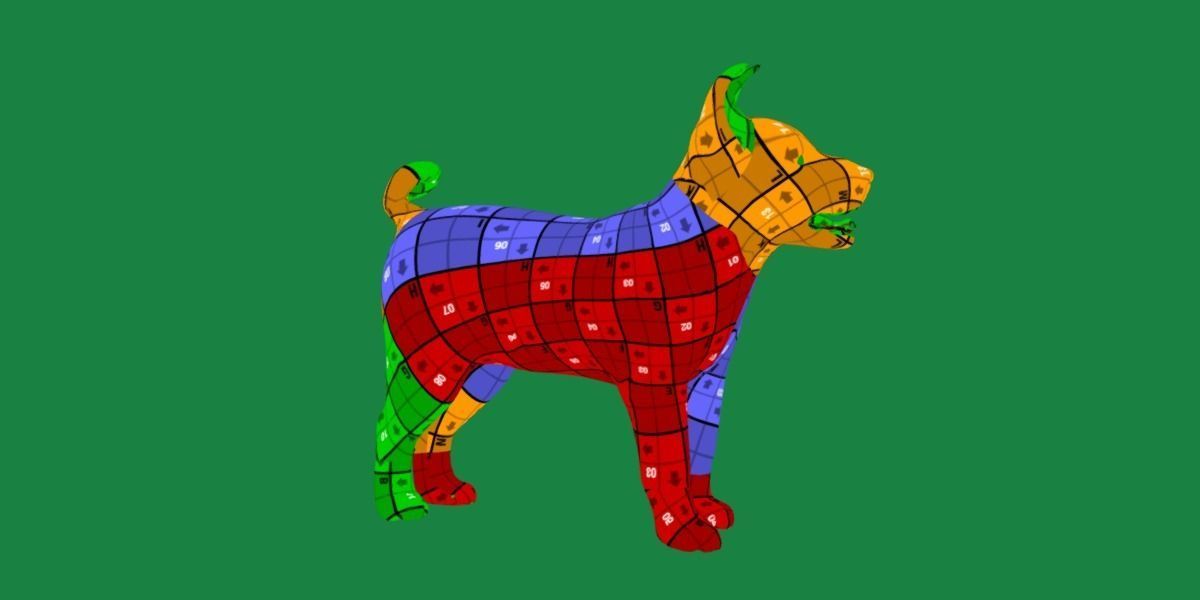 Basenji Puppy Dog Low-poly 3D model_9