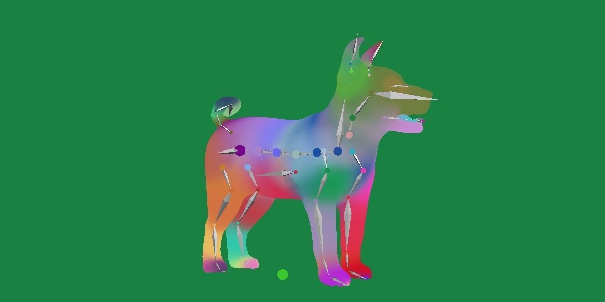 Basenji Puppy Dog Low-poly 3D model_16