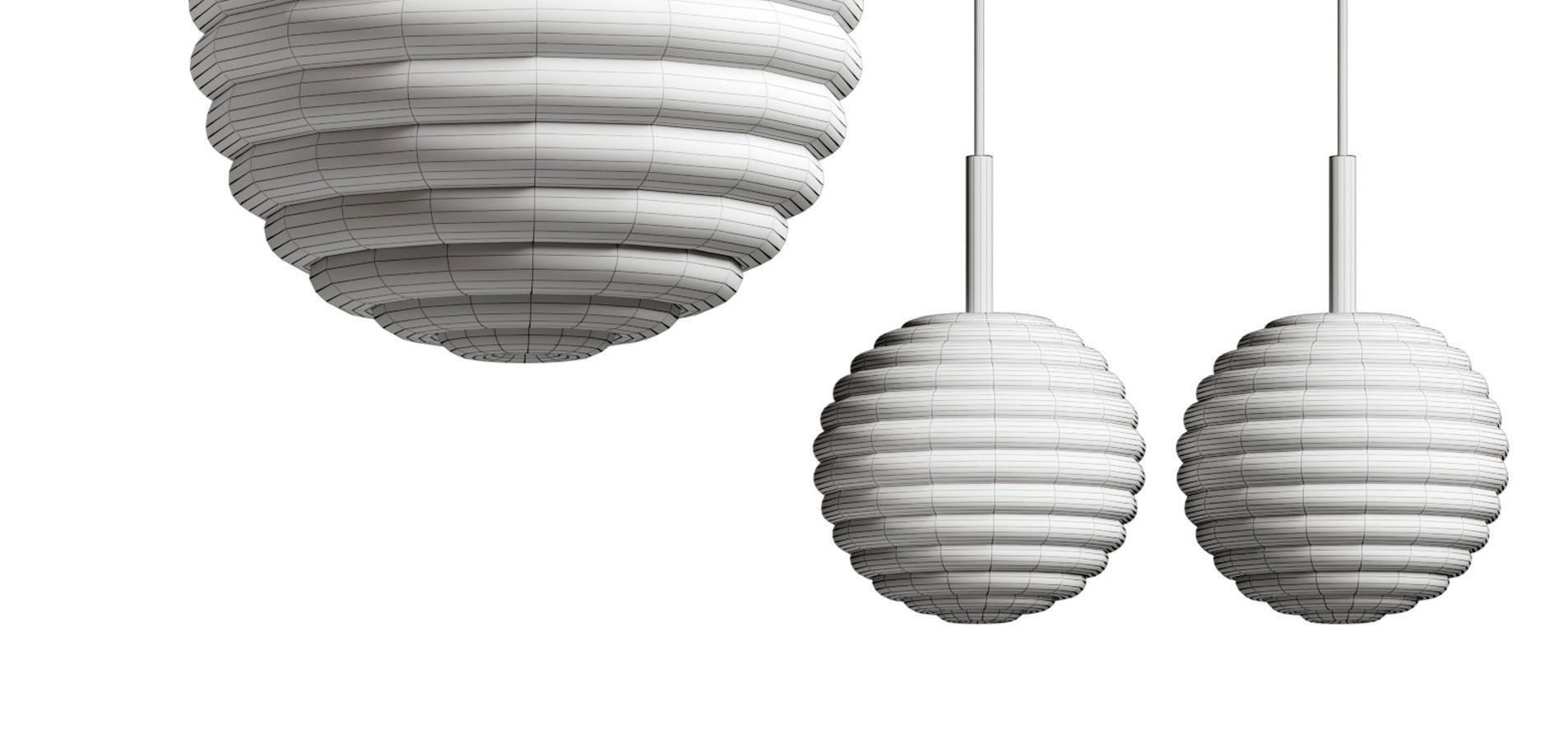 doul aromas pendant light Low-poly 3D model_7