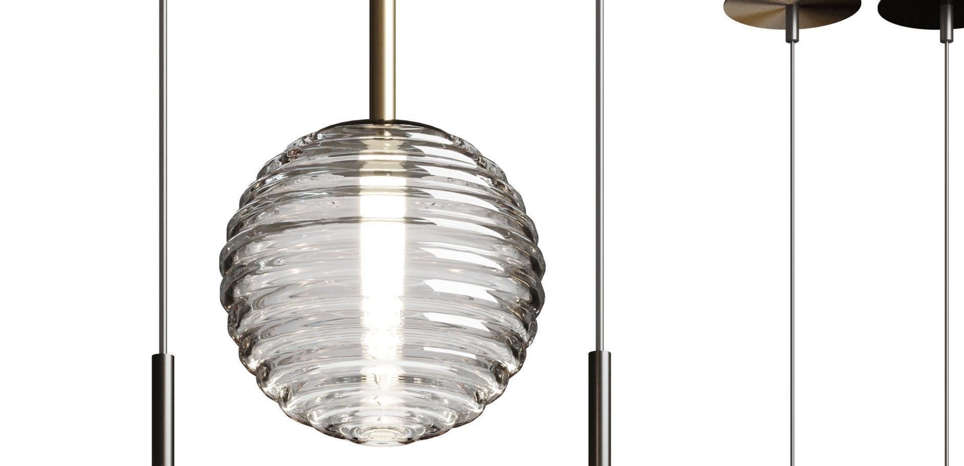 doul aromas pendant light Low-poly 3D model_3