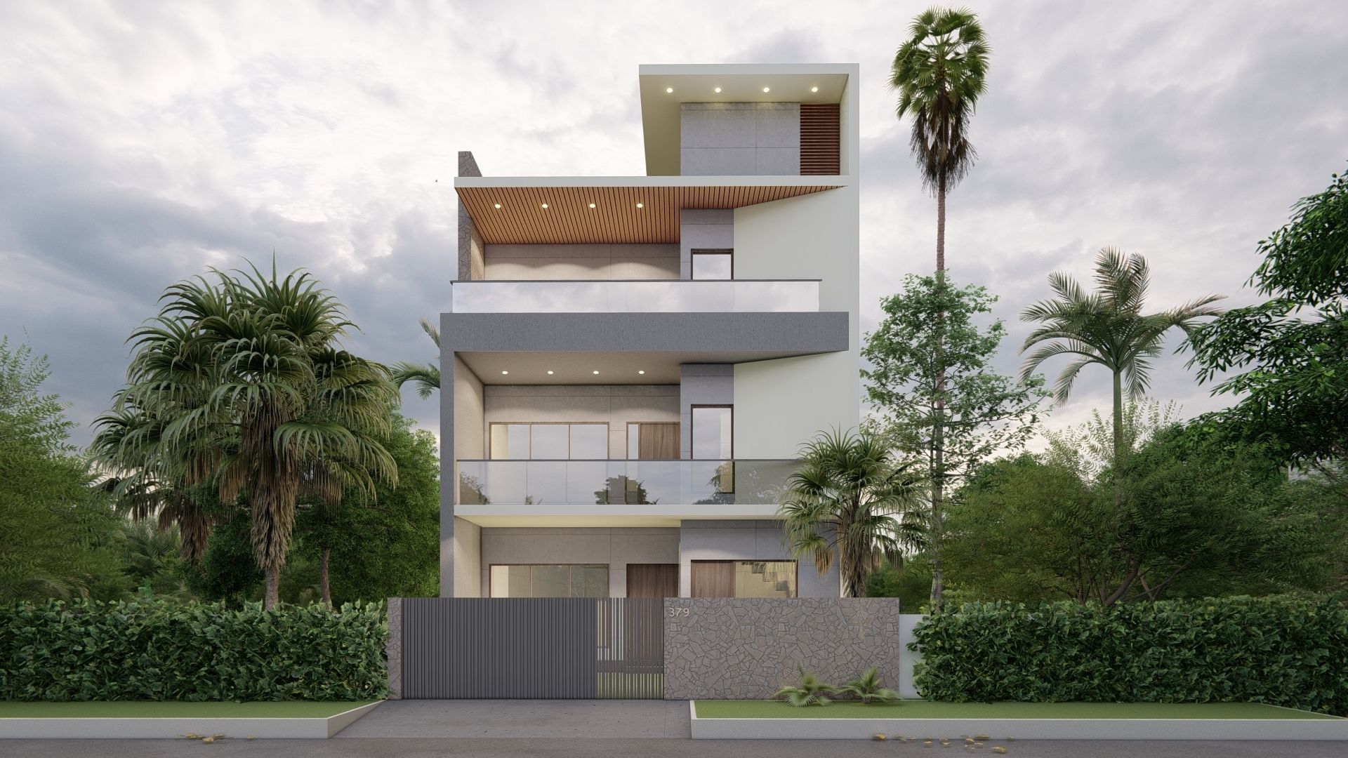 Excercise File for Bungalow House Design Sketchup Tutorial Free 3D model_4