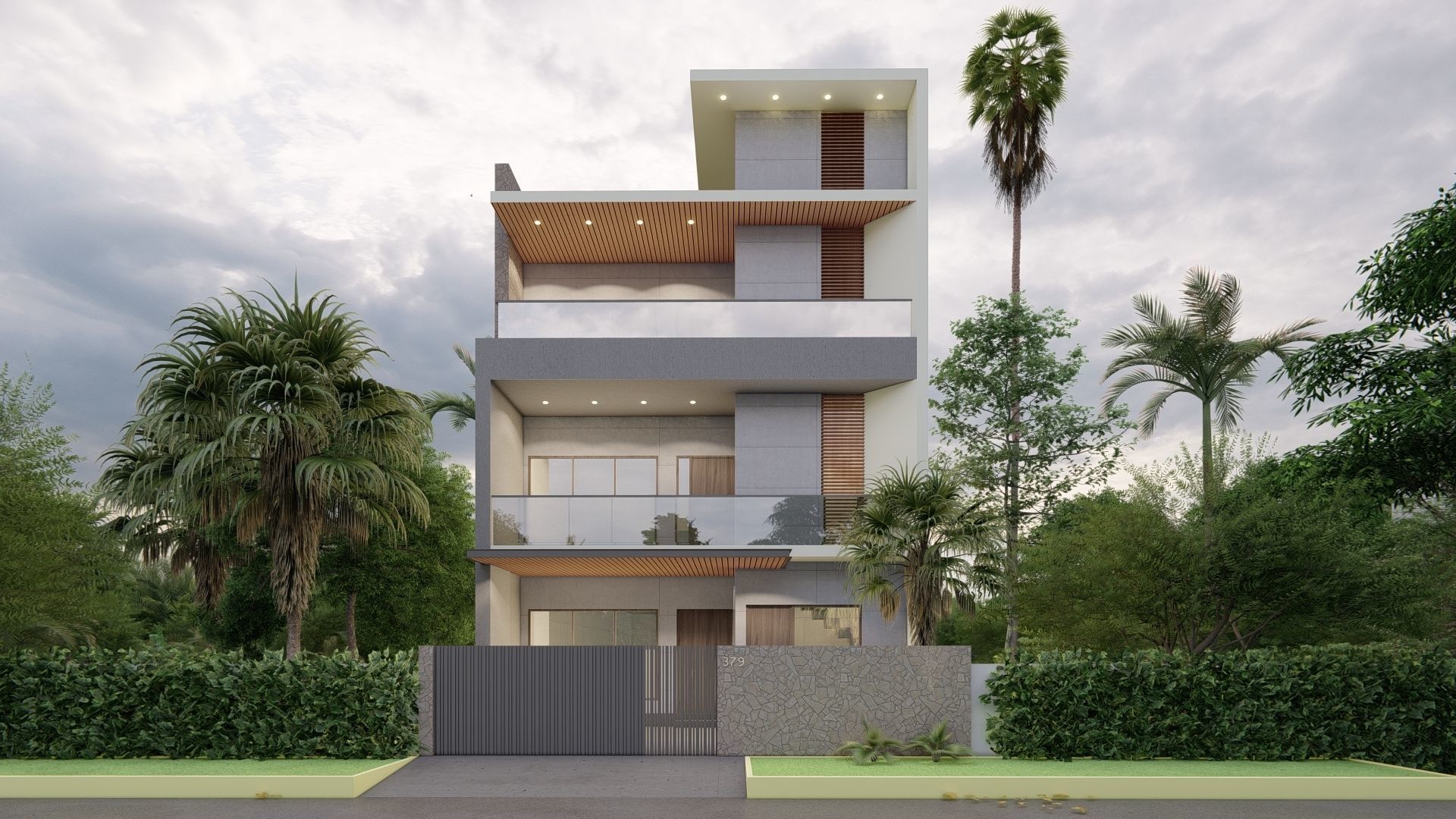 Excercise File for Bungalow House Design Sketchup Tutorial Free 3D model_9